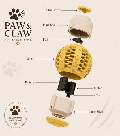 Paw & Claw™ 3-in-1 Interactive Treat Ball